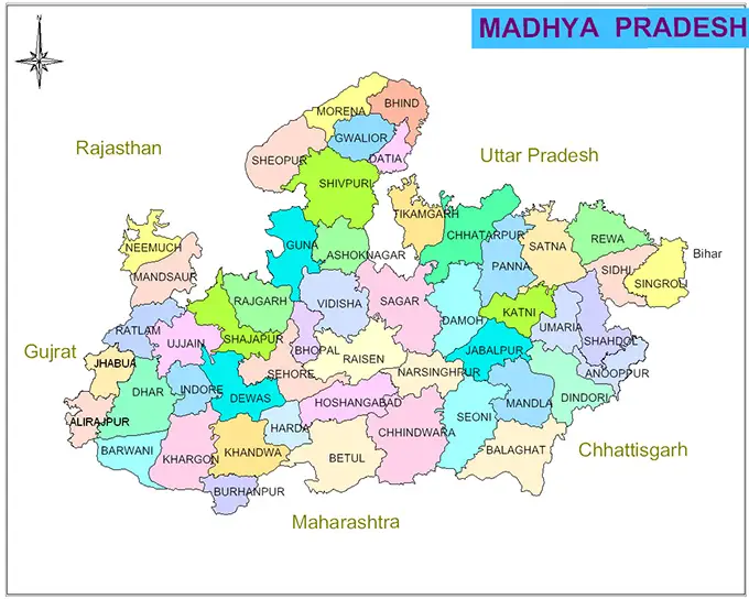 madhyapradesh map